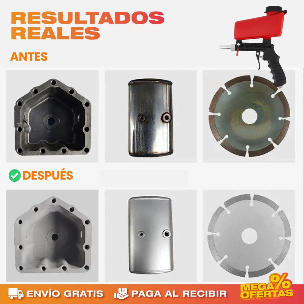 DILE ADIÓS AL ÓXIDO: Pistola de Chorro de Arena - SÚPER PROMO SOLO HOY 35% OFF