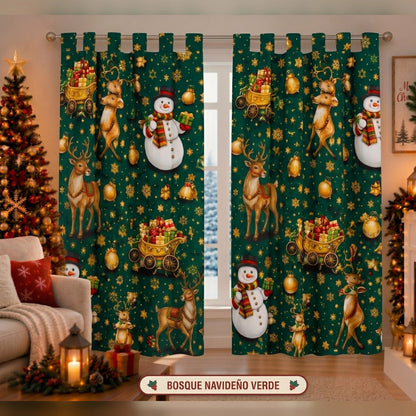 Cortina Merry Christmas Lunara Surtida