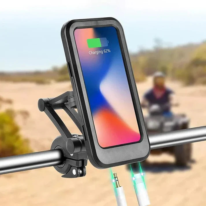 PROTEGE TU CELULAR DE LA LLUVIA Y CAÍDAS - Soporte de Celular Impermeable para Moto y Bici ¡OFERTA IMPERDIBLE!