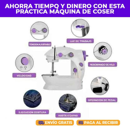 Máquina De Coser Portátil Con Pedal - Dos Velocidades Y Luz Integrada - LA SEGUNDA UNIDAD POR SOLO + $59.000