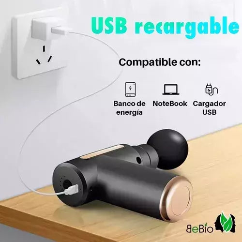 Pistola Massageadora Corporal Portátil Aliviadora de Dor, Estresse e Tensão - SOLO HOY 40% OFF