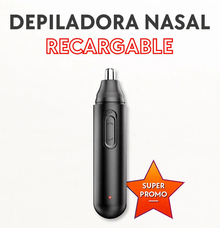 Depilador Nasal Recargable - Protege la piel de irritaciones o cortes