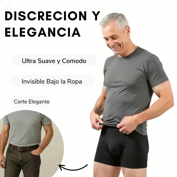 Boxer Incontinencia - La alternativa discreta y cómoda para hombres activos.