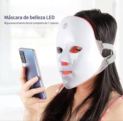 MÁSCARA FACIAL TERAPÉUTICA LED - MULTIESPECTRO DE FOTOTERAPIA AVANZADA