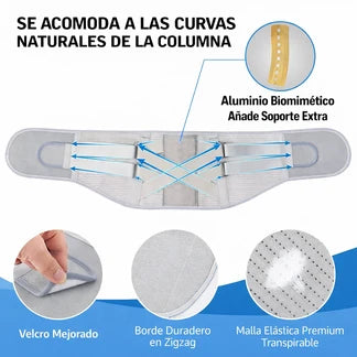 Faja de Soporte Lumbar Ajustable - VULVE A MOVERTE CON SEGURIDAD