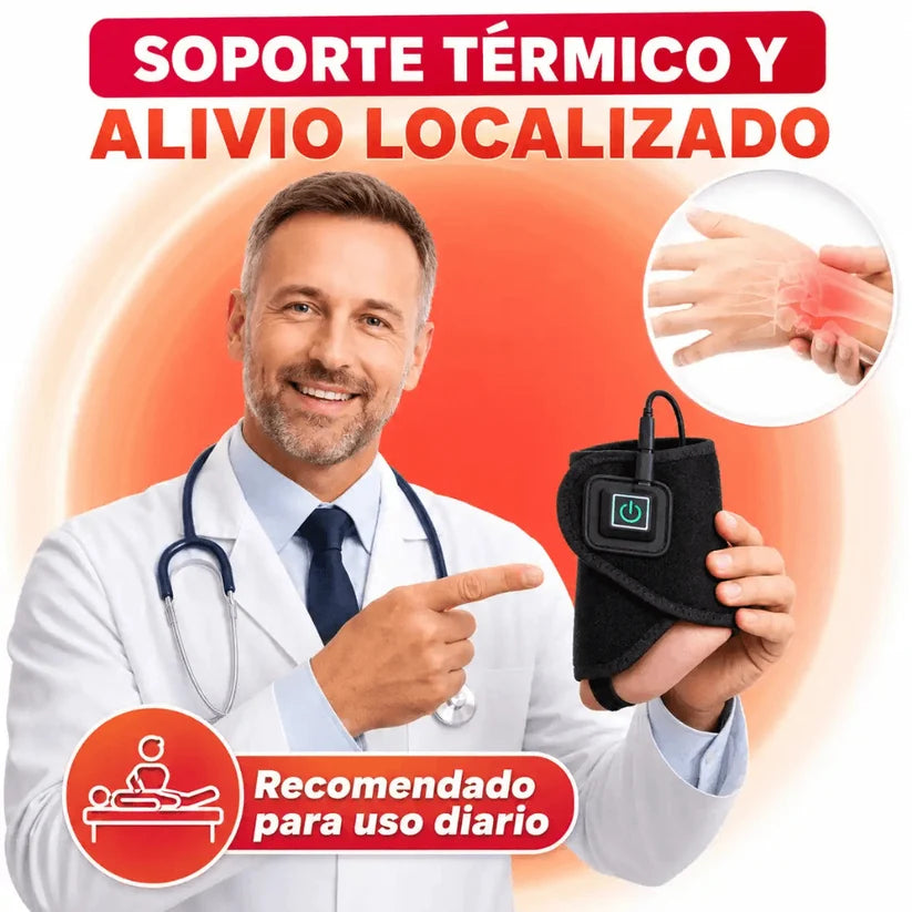 WristHeat Pro - Calor que calma tu muñeca al instante Termoterapia ajustable con soporte envolvente