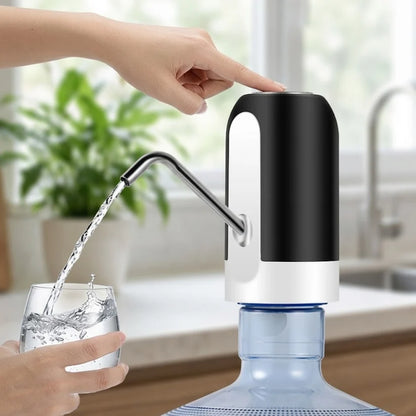 Dispensador Eléctrico Recargable para Bidón de Agua Agua al instante con solo un toque.