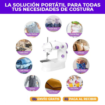 Máquina De Coser Portátil Con Pedal - Dos Velocidades Y Luz Integrada - LA SEGUNDA UNIDAD POR SOLO + $59.000