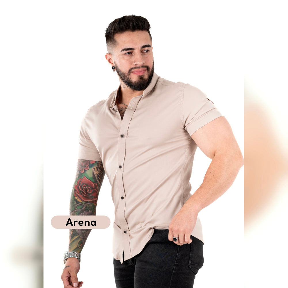 Camisa Manga Corta Cuello Neru Chalis