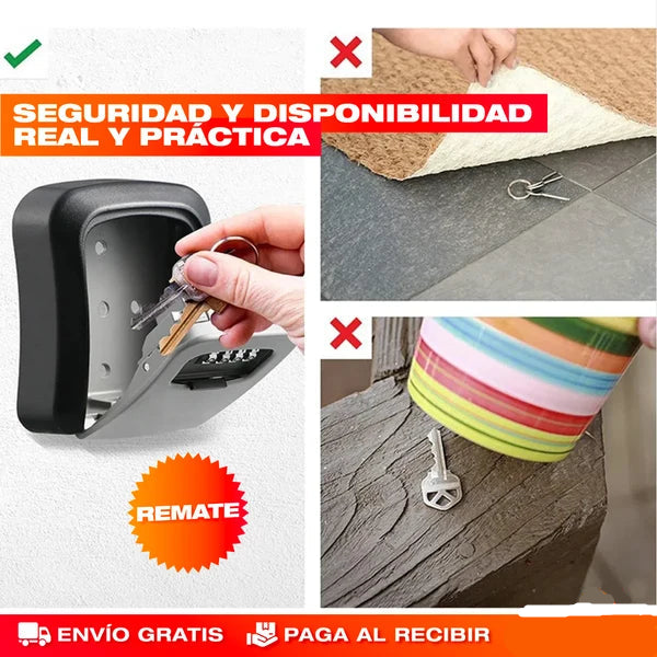 Caja Fuerte para Llaves con Contraseña – Guarda tus Llaves Seguras Sin Esconderlas