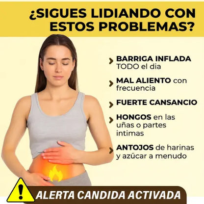 Candida Cleanse Cápsulas Vegetales - 60 Cápsulas Para 30 Días - LA SEGUNDA UNIDAD POR SOLO + $46.000