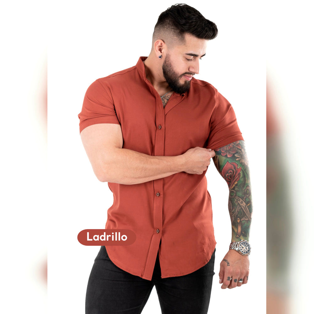 Camisa Manga Corta Cuello Neru Chalis