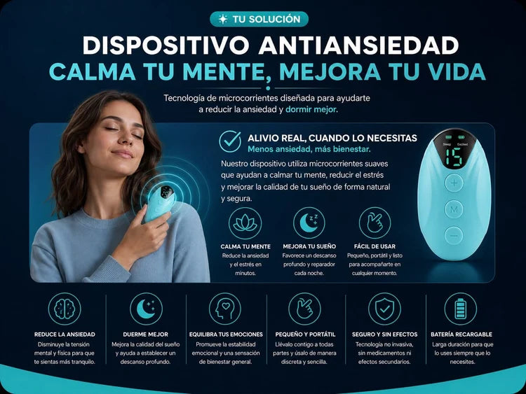 Dispositivo Neurocontrol - No desejes que LA ANSIEDAD te cueste tu descanso