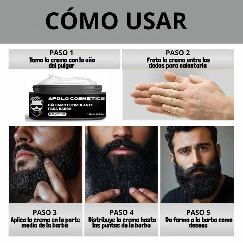 Combo Apolo Bálsamo Y Activador Folicular - Barba Con Apariencia Más Poblada - LA SEGUNDA UNIDAD POR SOLO + $39.000