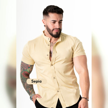 Camisa Manga Corta Cuello Neru Chalis