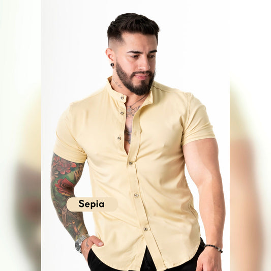 Camisa Manga Corta Cuello Neru Chalis