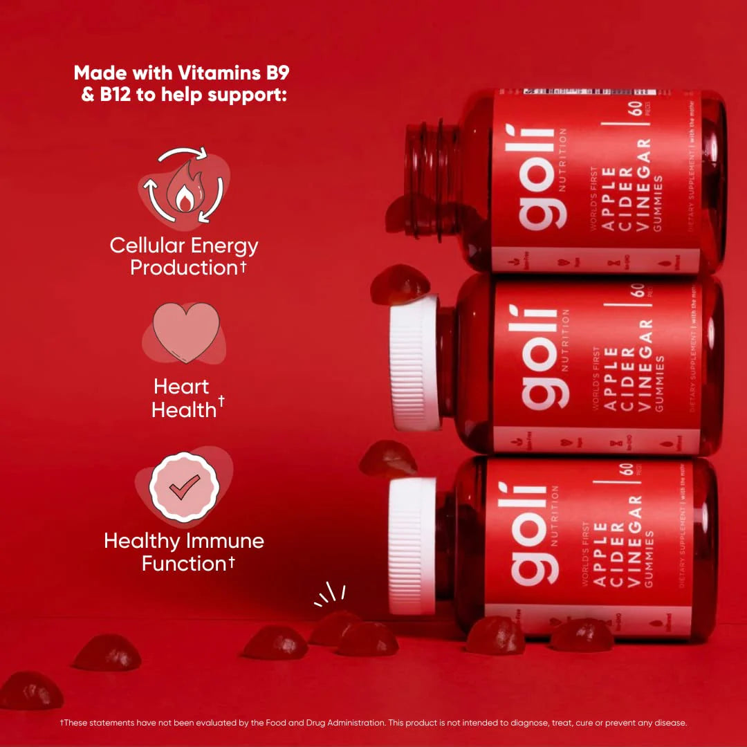 PROMO SOLO HOY 35% OFF - GOMAS GOLI NUTRITION VINAGRE DE MANZANA