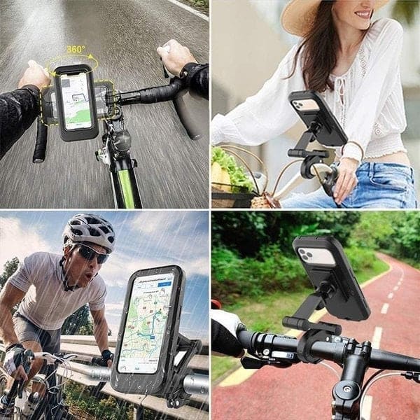 PROTEGE TU CELULAR DE LA LLUVIA Y CAÍDAS - Soporte de Celular Impermeable para Moto y Bici ¡OFERTA IMPERDIBLE!