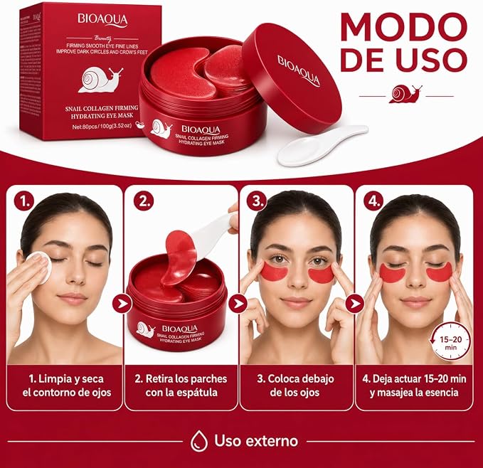 Parches Anti Ojeras BIOAQUA™ - APROBADO POR EXPERTOS