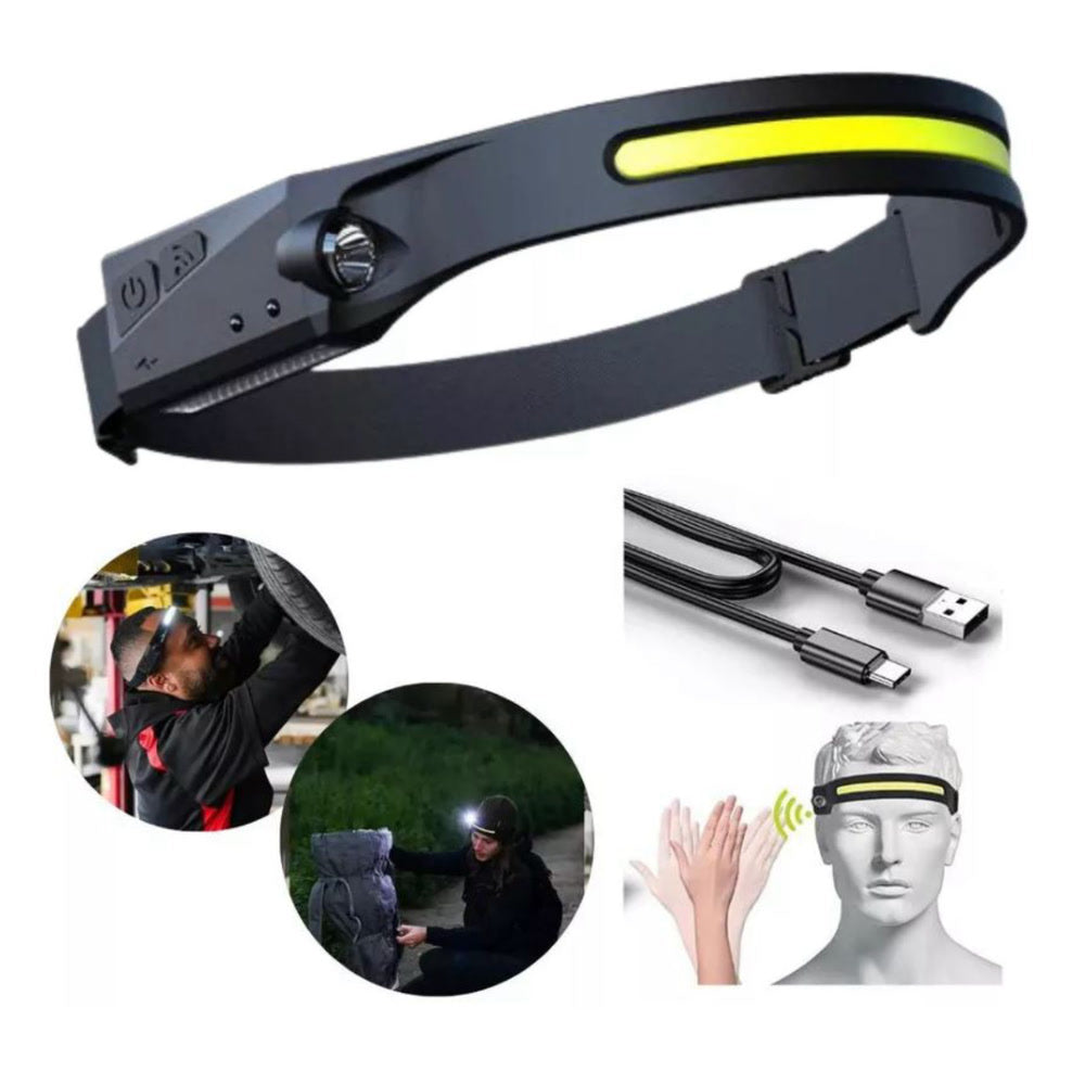 Linterna Frontal Luz Led Camping De Cabe