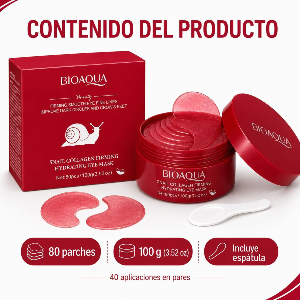Parches Anti Ojeras BIOAQUA™ - APROBADO POR EXPERTOS