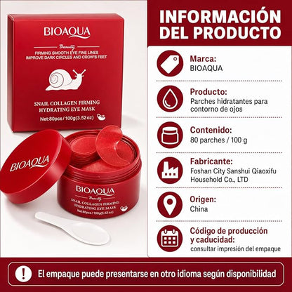 Parches Anti Ojeras BIOAQUA™ - APROBADO POR EXPERTOS