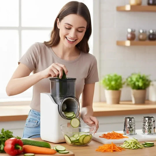 SLICEMAX™ PRO - ¡EL Picador Y Cortador Verduras Eléctrico QUE NECESITABAS!