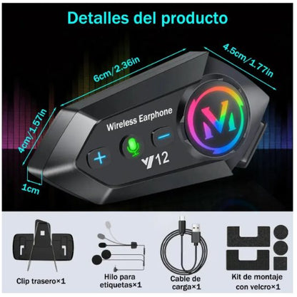 Intercomunicador v10 Bluetooth para tus rutas diarias