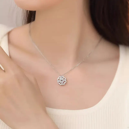 OFERTA DE LANZAMIENTO - COMBO 2 en 1 - Collar trébol corazón 2 modos