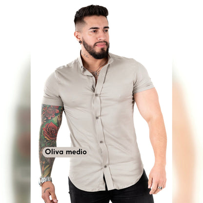 Camisa Manga Corta Cuello Neru Chalis