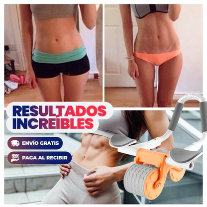 Rodillo Abdominal Doble Con Soporte - Rebote Automático Y Temporizador Digital - LA SEGUNDA UNIDAD POR SOLO + $69.000