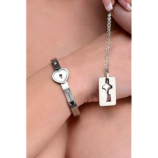 Pulsera + Collar Amor Candado +CAJAREGAL