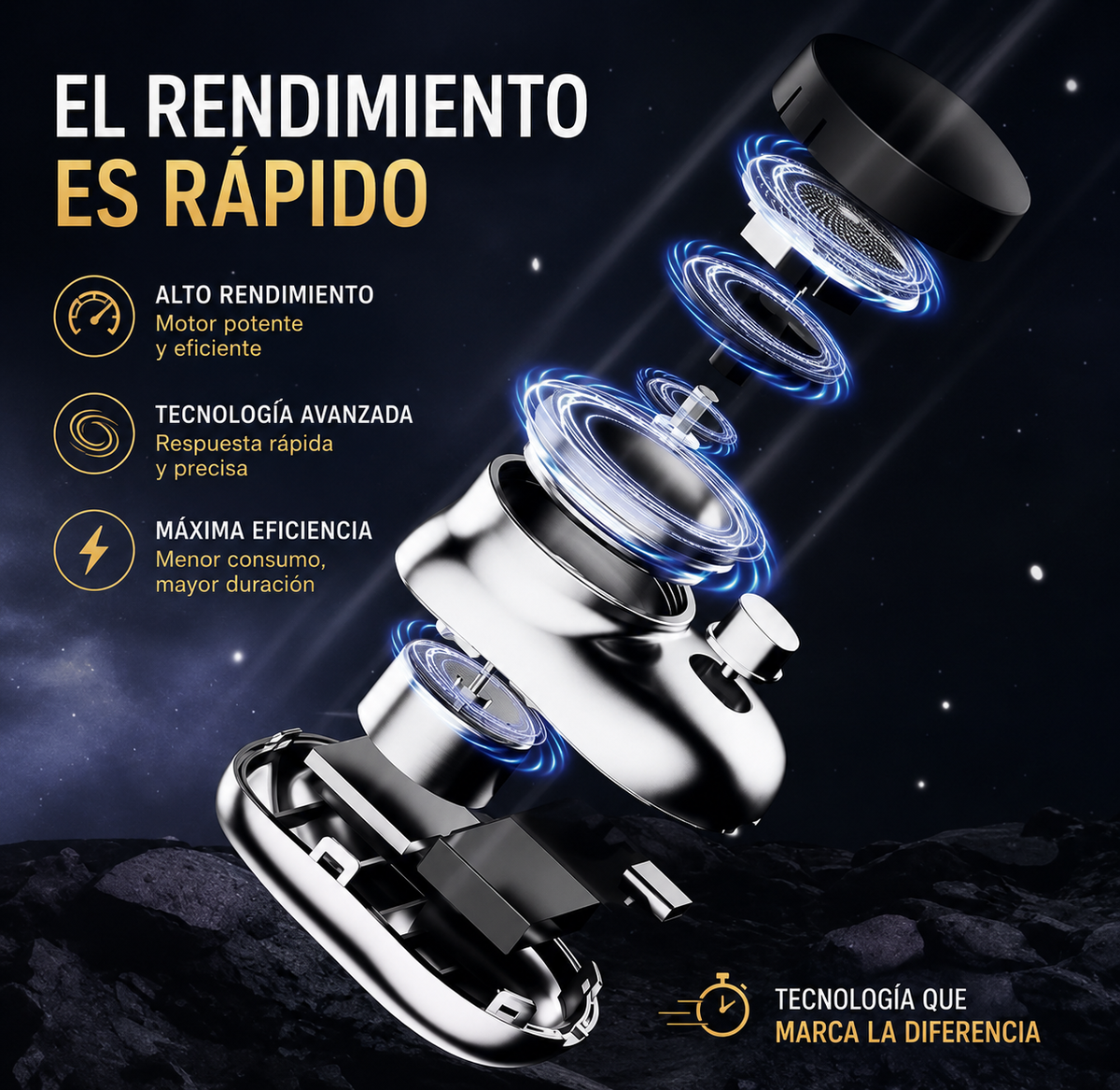 CORTE PRECISO Y SIN IRRITACIÓN - Mini Afeitadora Eléctrica Portátil - LA SEGUNDA UNIDAD A MITAD DE PRECIO HOY
