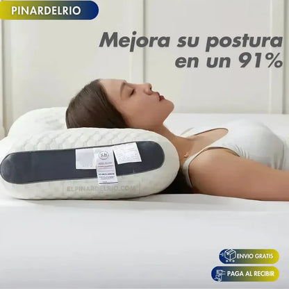 MEJORA LA CALIDAD DE TU SUEÑO - Almohada Cervical SPA 3D ¡ÚLTIMAS UNIDADES 50% OFF!