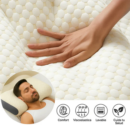 MEJORA LA CALIDAD DE TU SUEÑO - Almohada Cervical SPA 3D ¡ÚLTIMAS UNIDADES 50% OFF!
