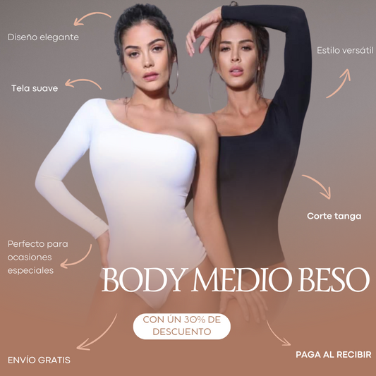 Body Medio Beso Manga Unica 30%OFF ⚠️La segunda unidad por sólo 79.900 más