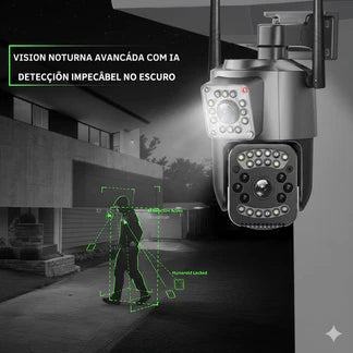 Detección Inteligente y Alertas Sonoras - CAMARA IP ALARMA DOBLE LENTE CON APP PARA TELÉFONO (Cópia)