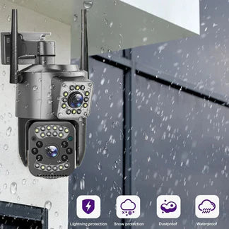Detección Inteligente y Alertas Sonoras - CAMARA IP ALARMA DOBLE LENTE CON APP PARA TELÉFONO (Cópia)