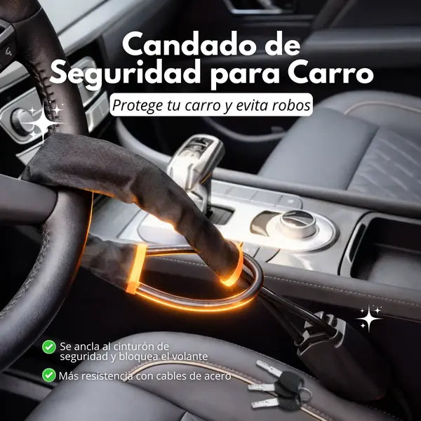 CANDADAO ANTIRROBO CARRO - Protección total con bloqueo seguro