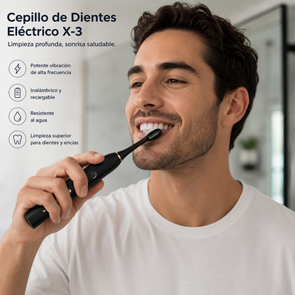 Cepillo De Dientes Eléctrico Giratorio Recargable - TRANSFORMA TU RUTINA DENTAL