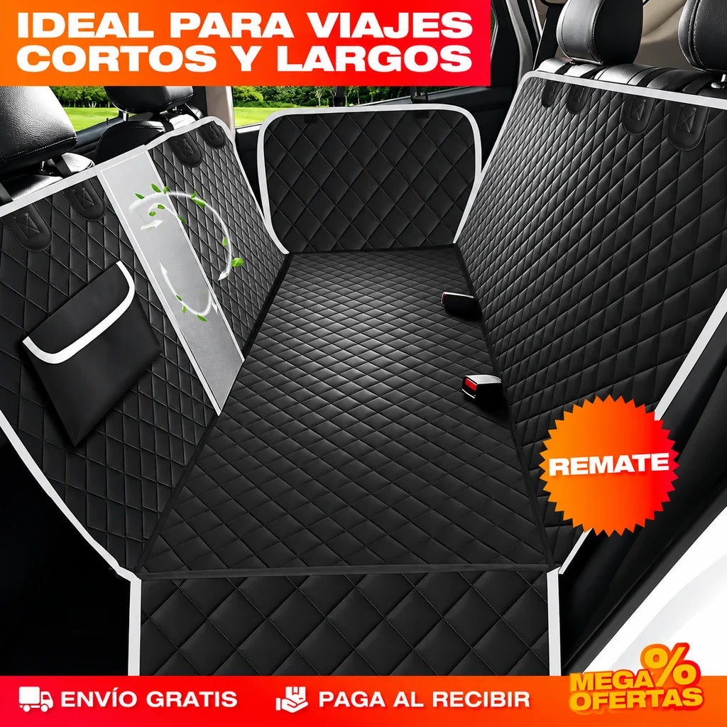 Forro para carro protector mascotas - Útil en la vuelta corta y en el viaje largo