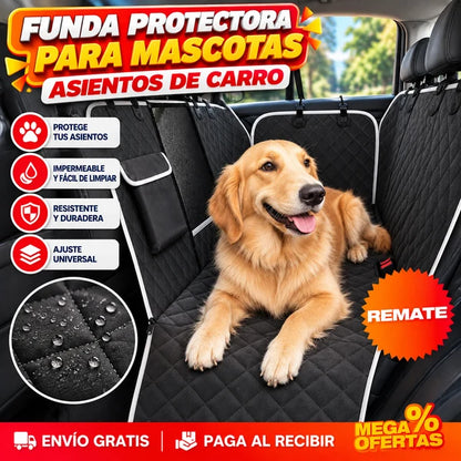 Forro para carro protector mascotas - Útil en la vuelta corta y en el viaje largo