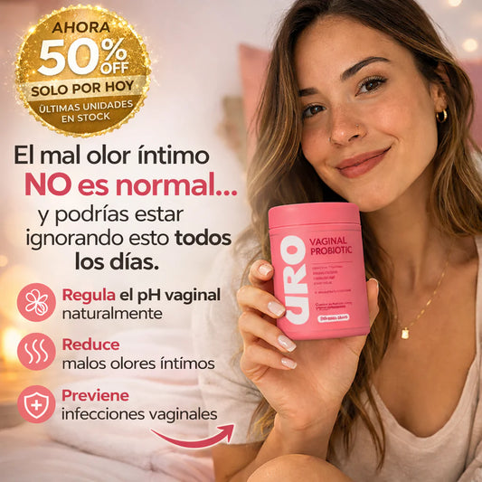 Uro Vaginal Probiótico LLEVA 2 Y PAGA 1: RECUPERA TU CONFIANZA ÍNTIMA Y OLVÍDATE DEL MAL OLOR