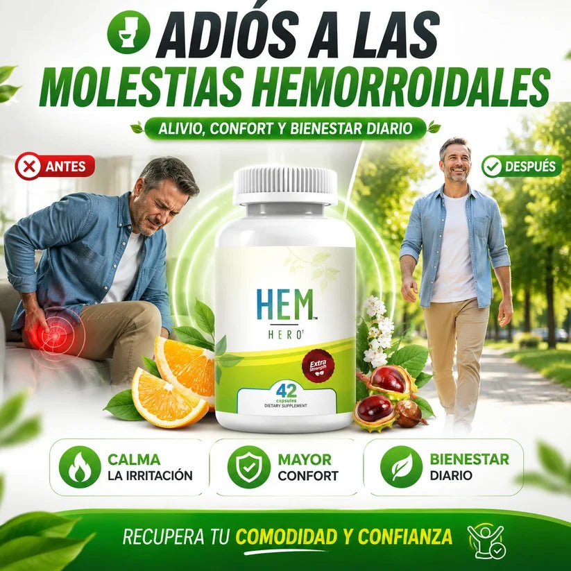 HEM Hero Hemorroides | Elimínalas de Raíz