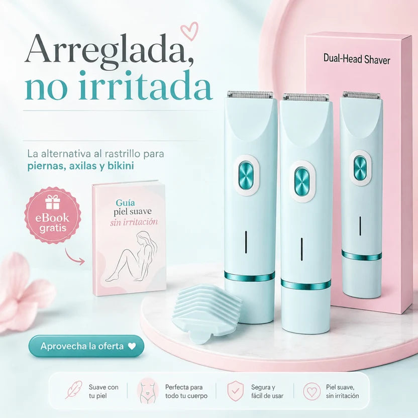 depiladora eléctrica doble cabezal - Beneficios que si se notan