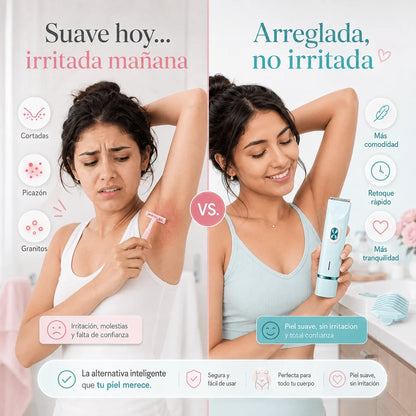 depiladora eléctrica doble cabezal - Beneficios que si se notan