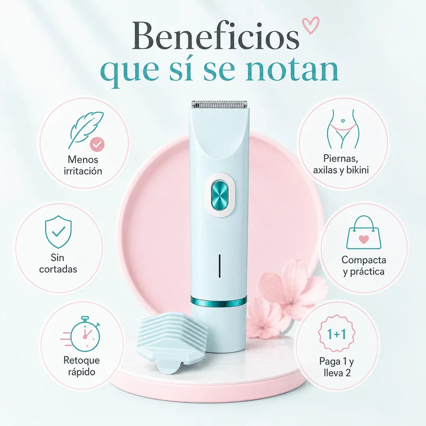 depiladora eléctrica doble cabezal - Beneficios que si se notan