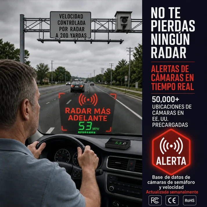 ¡LANZAMIENTO 2026! Velocímetro Digital GPS para Coche con Pantalla Head-Up Display