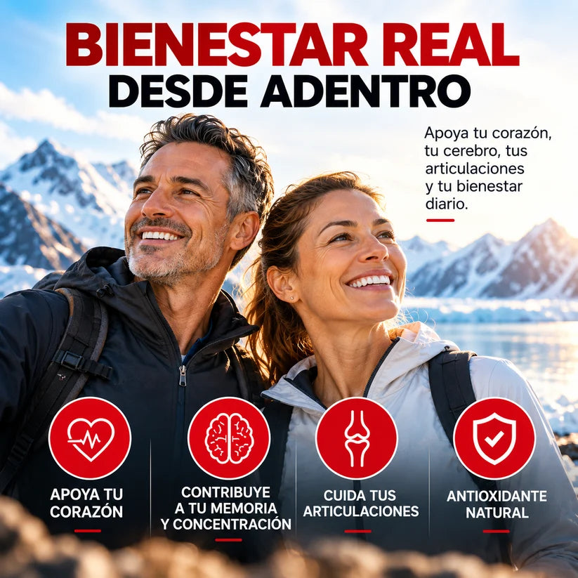Antarctic Krill Oil™ Omega-3 DHA + EPA y Astaxantina Natural