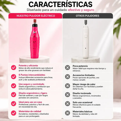 PULIDOR DE UÑAS CASERO - ¡Luce unas uñas impecables de salón en minutos y sin salir de casa!